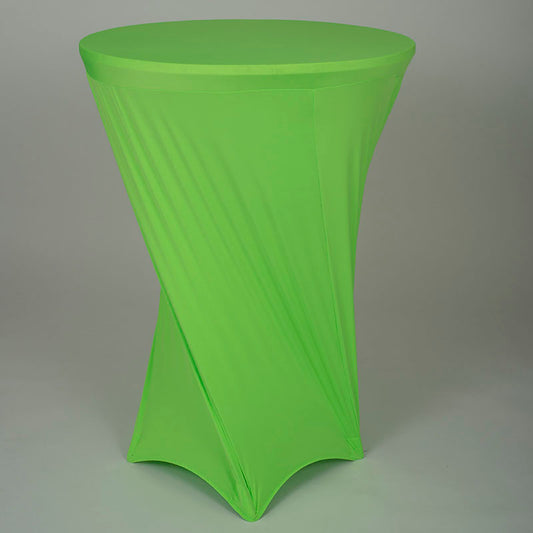 Neon Green Spandex Cocktail Table Cover