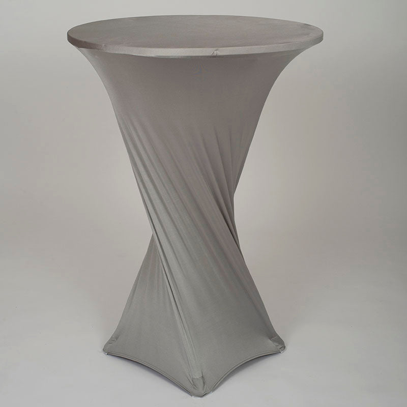 Grey Spandex Cocktail Table Cover