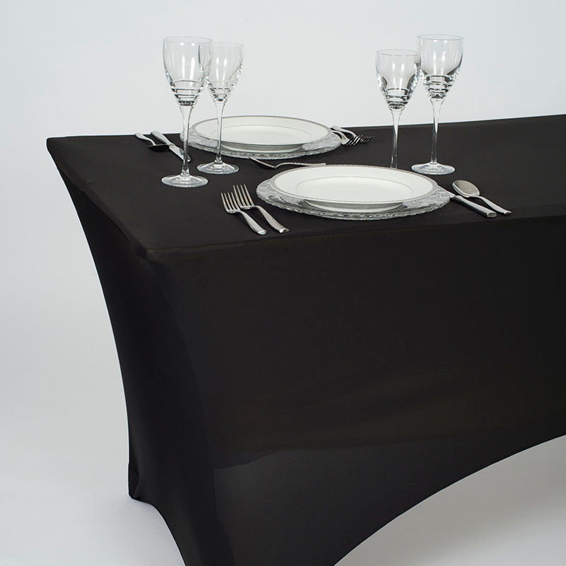 Spandex Black Table Cover
