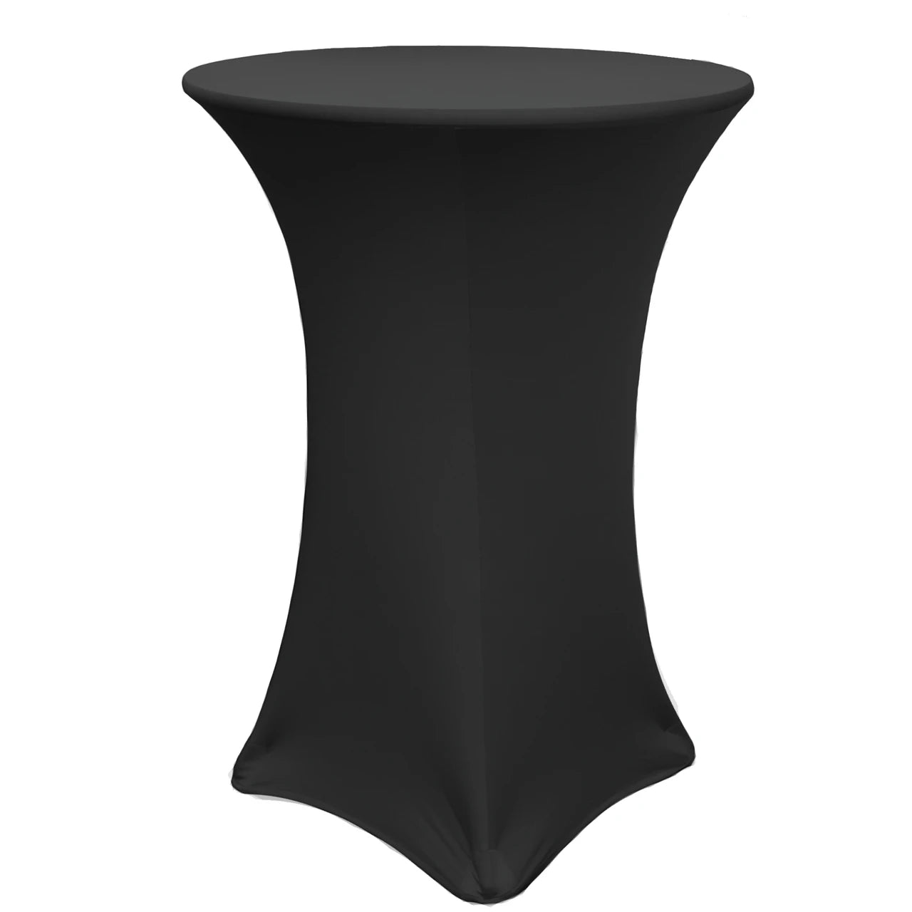 Black Spandex Cocktail Table Cover