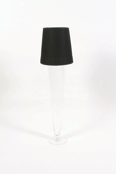 Flute Vase Black Lampshade