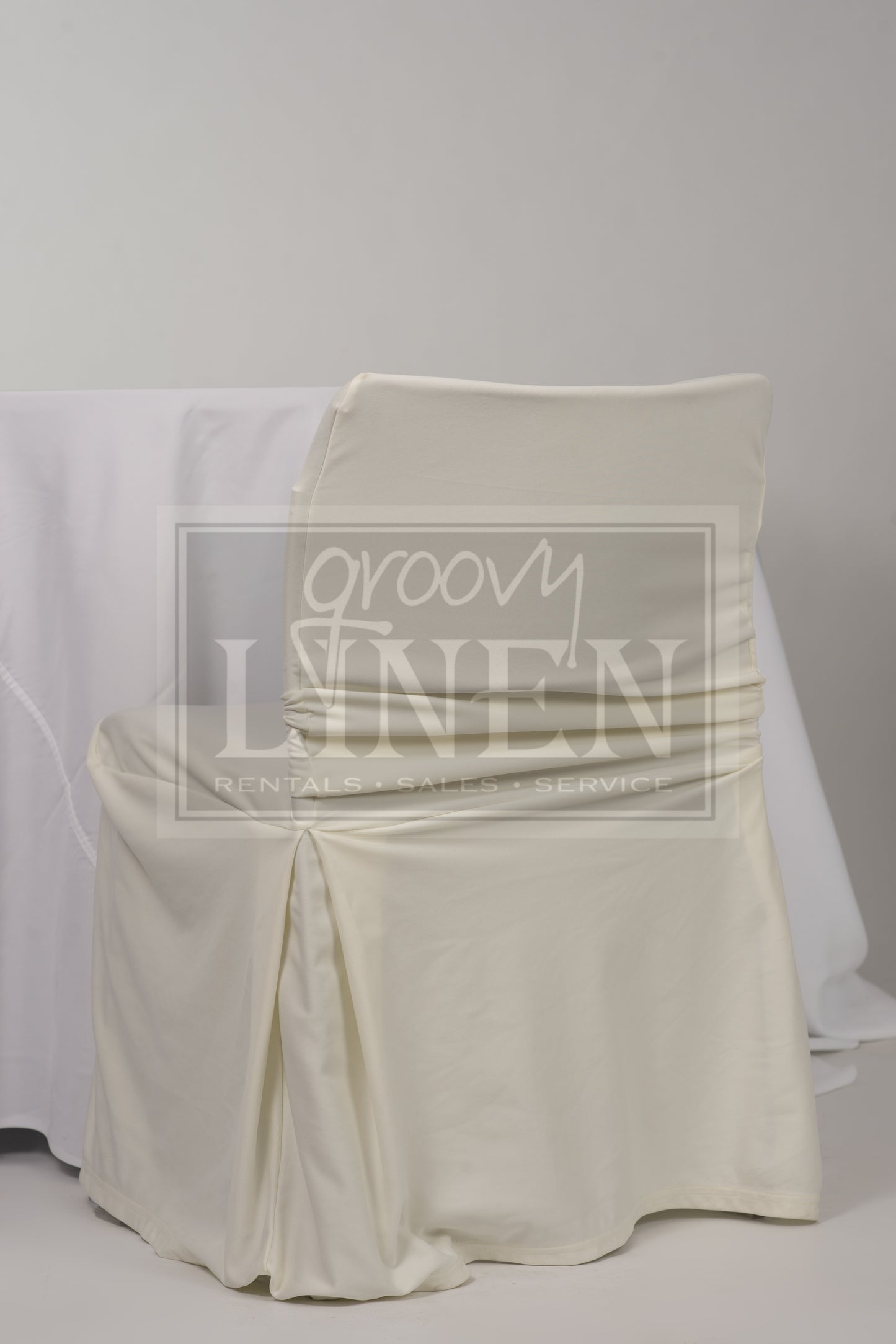 Ivory Square Chair Cover