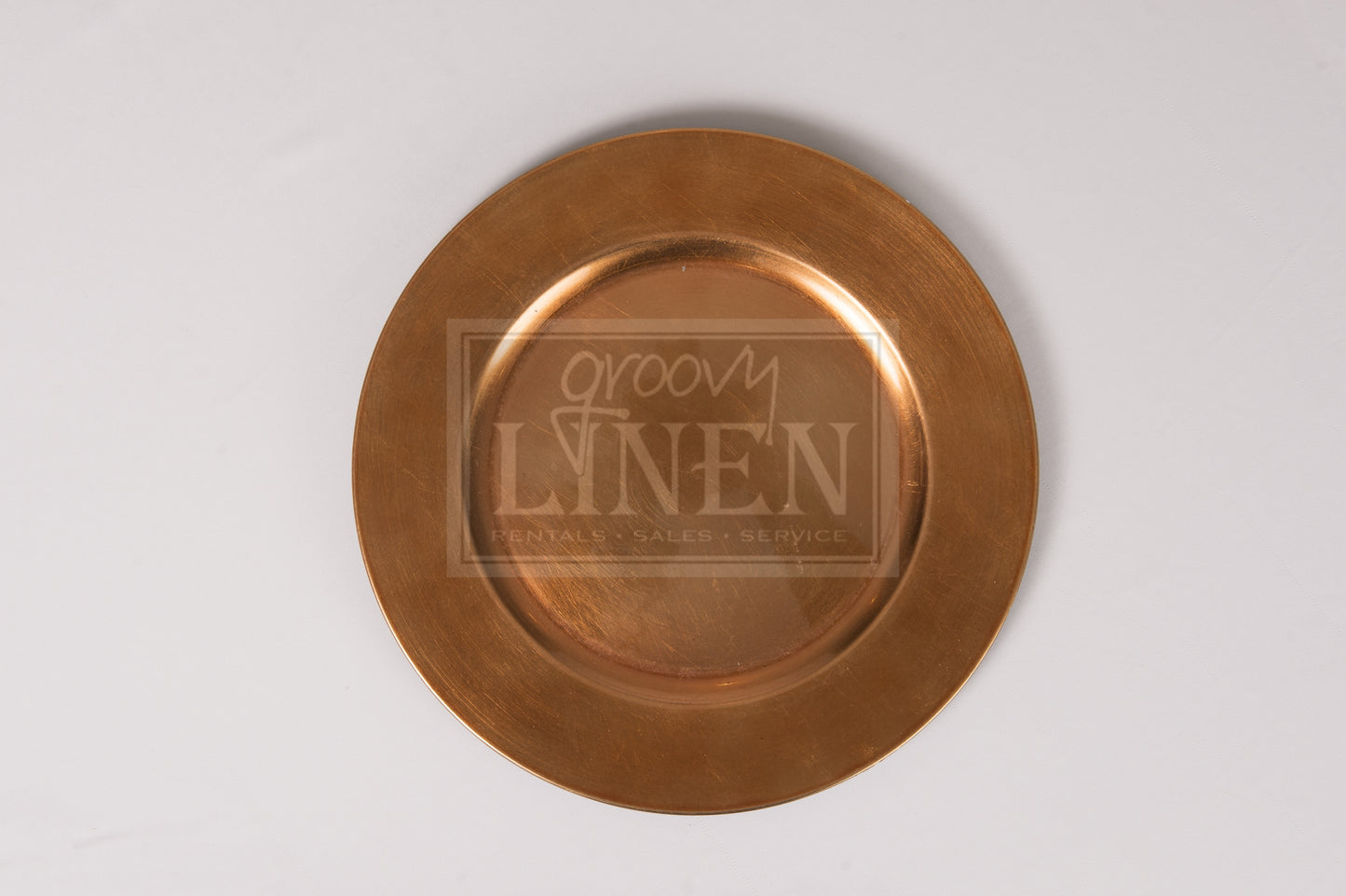 13" Acrylic Copper Charger Plate