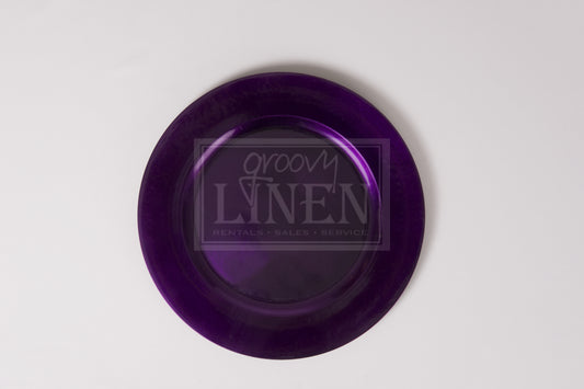 13" Royal Purple Acrylic Charger Plate