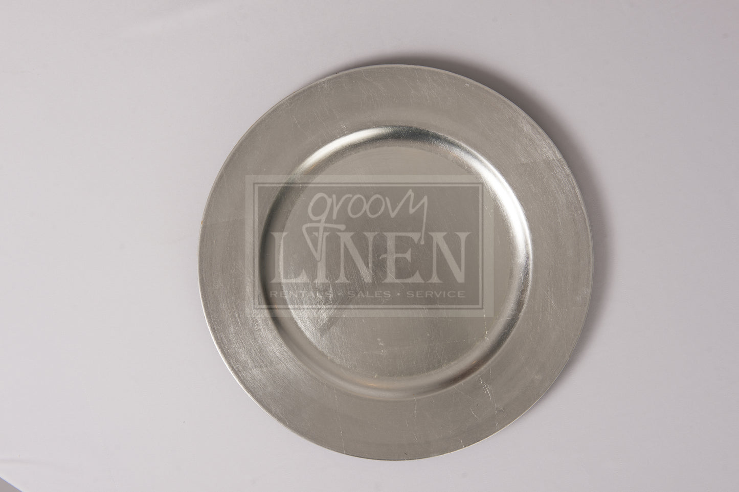 13" Silver Acrylic Charger Plate