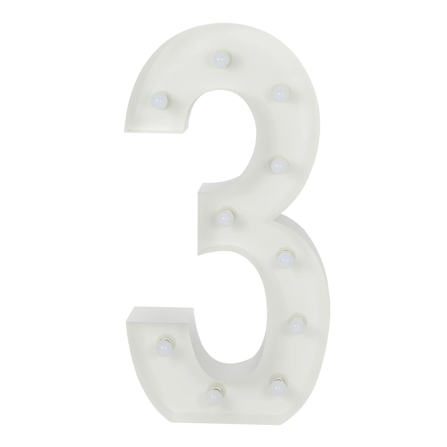 4 FT Marquee Number 3