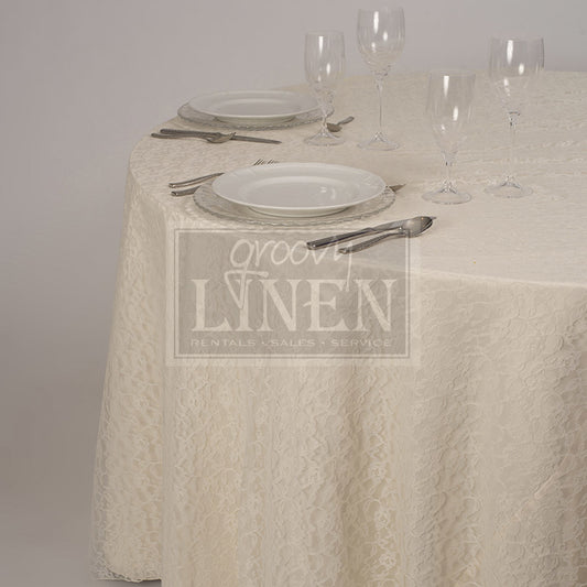 Ivory Lace Table Linen