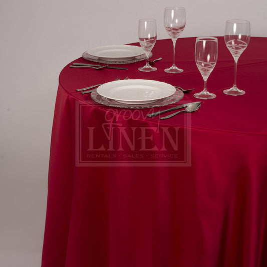 Firebrick Red Lamour Table Linen