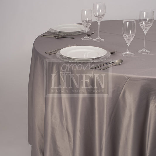Silver Lamour Table Linen