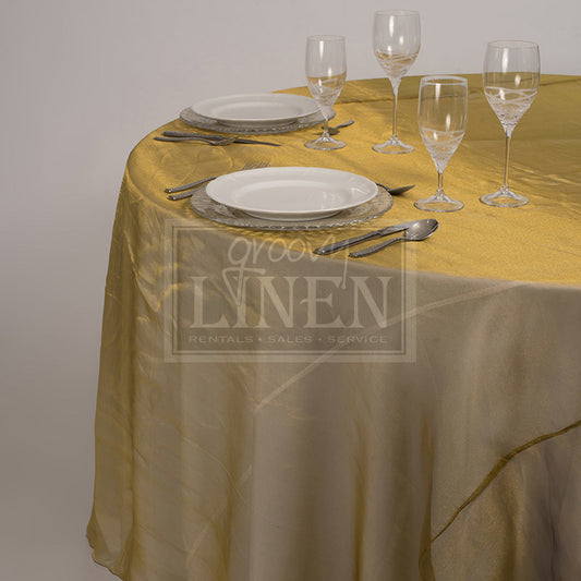 Gold Organza Table Linen