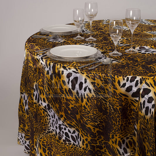 Leopard Satin Table Linen
